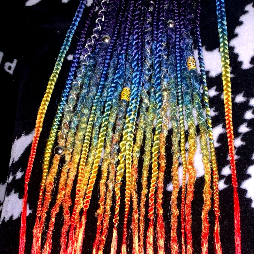 Dreadlocs Tie in hairpiece extensions